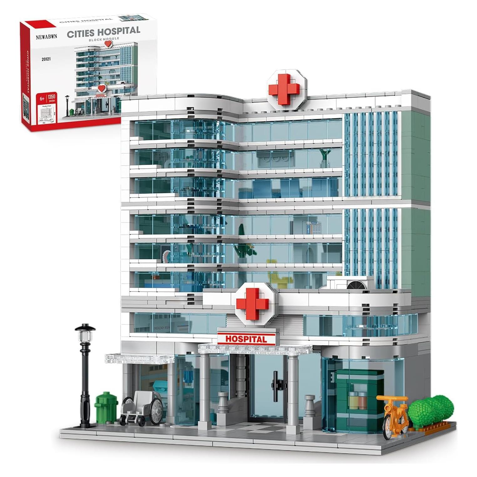 Juego de Construcción Hospitalario Moke con Iluminación LED 1350 Piezas