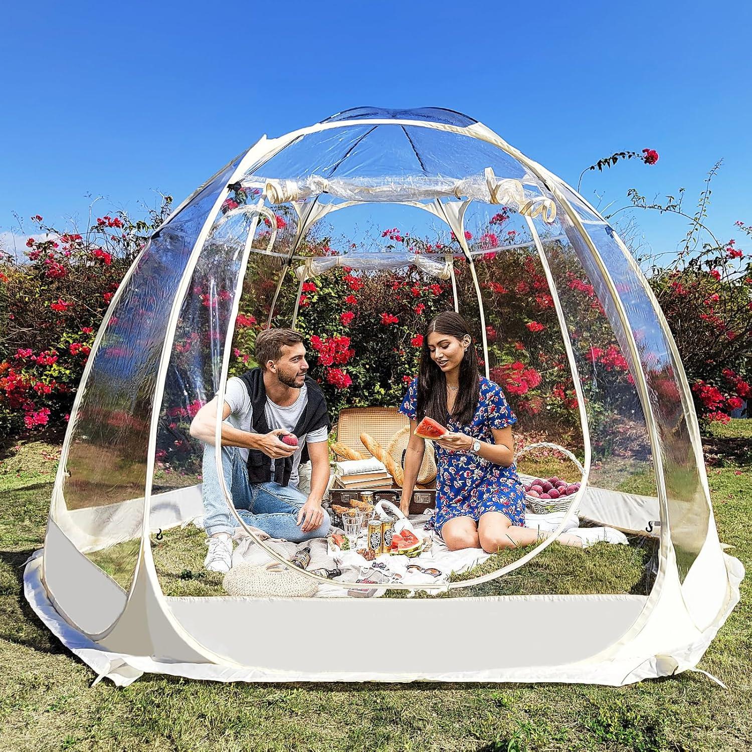 Tienda de Burbuja XJDABXD 3.05m Camping Transparente 540°