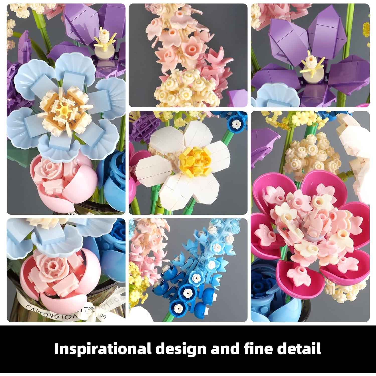 Juego de Construcción de Flores Shantou 20x12x28 cm