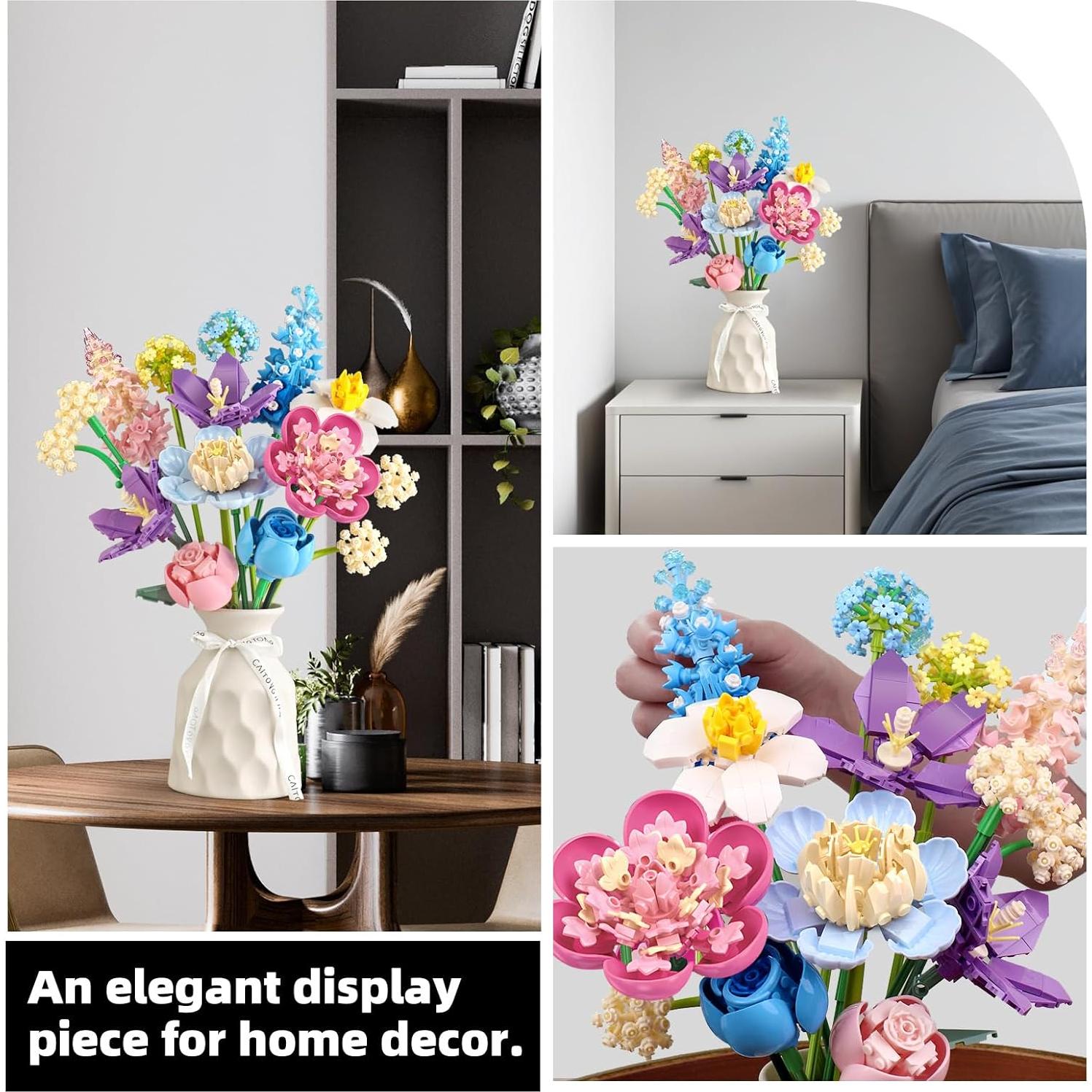 Juego de Construcción de Flores Shantou 20x12x28 cm