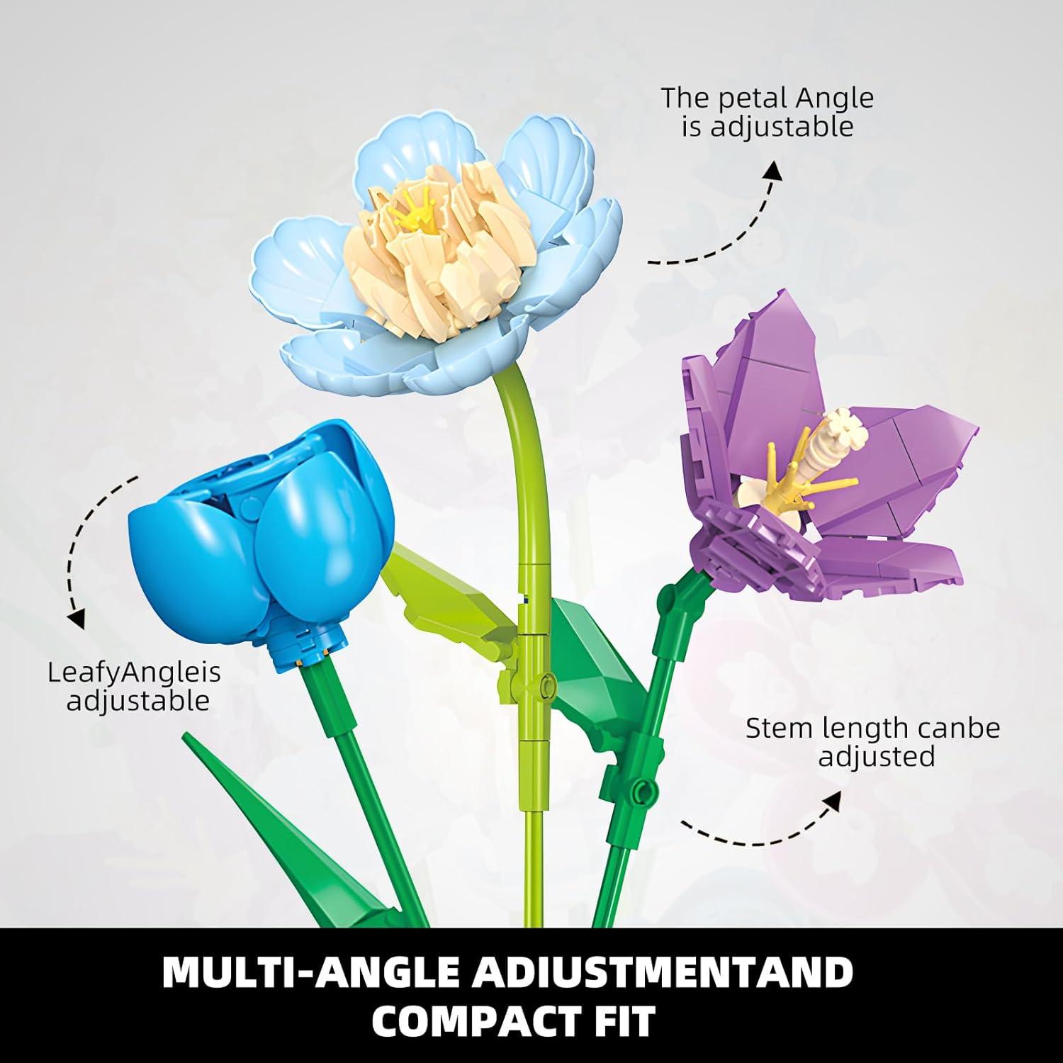 Juego de Construcción de Flores Shantou 20x12x28 cm