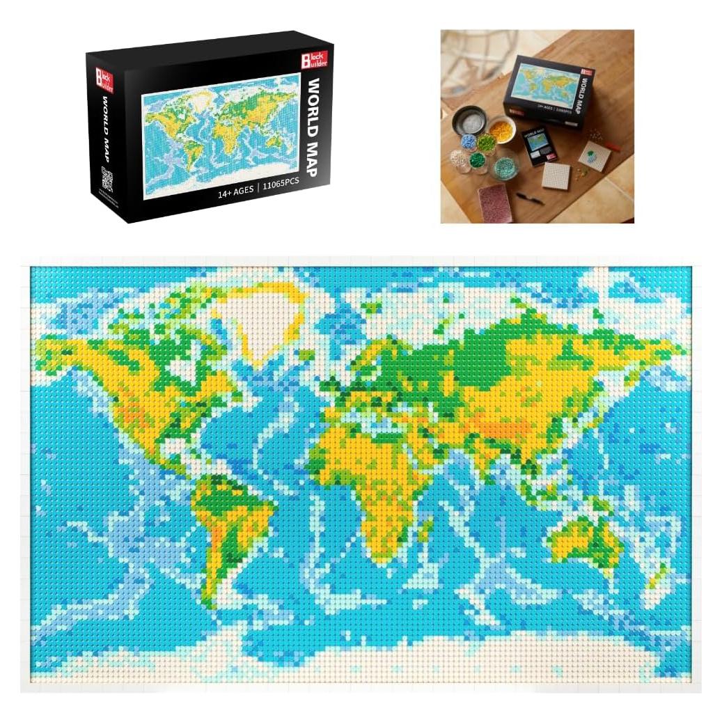 Juego de Construcción Mapa Mundial Block Builder 11065 Piezas