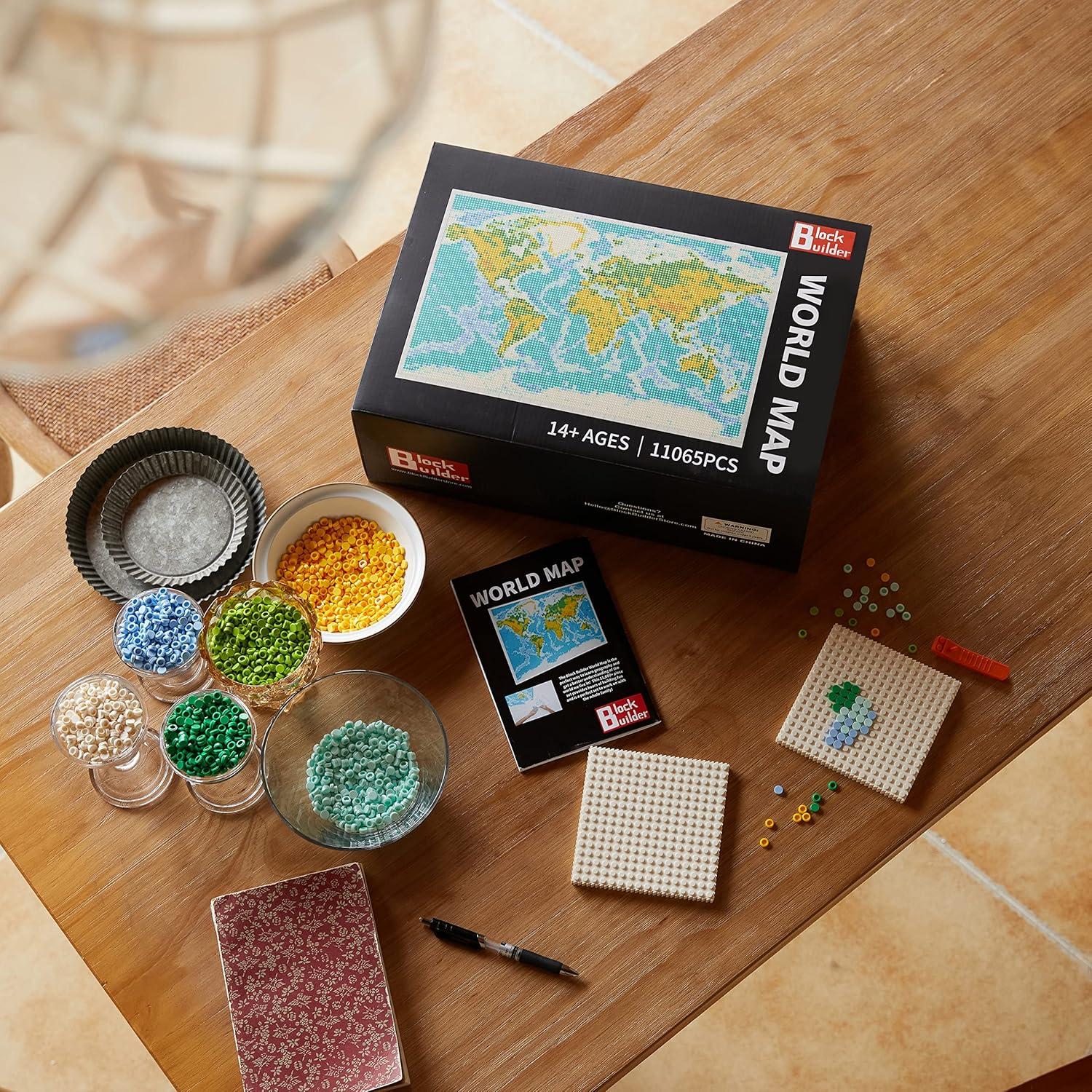 Juego de Construcción Mapa Mundial Block Builder 11065 Piezas