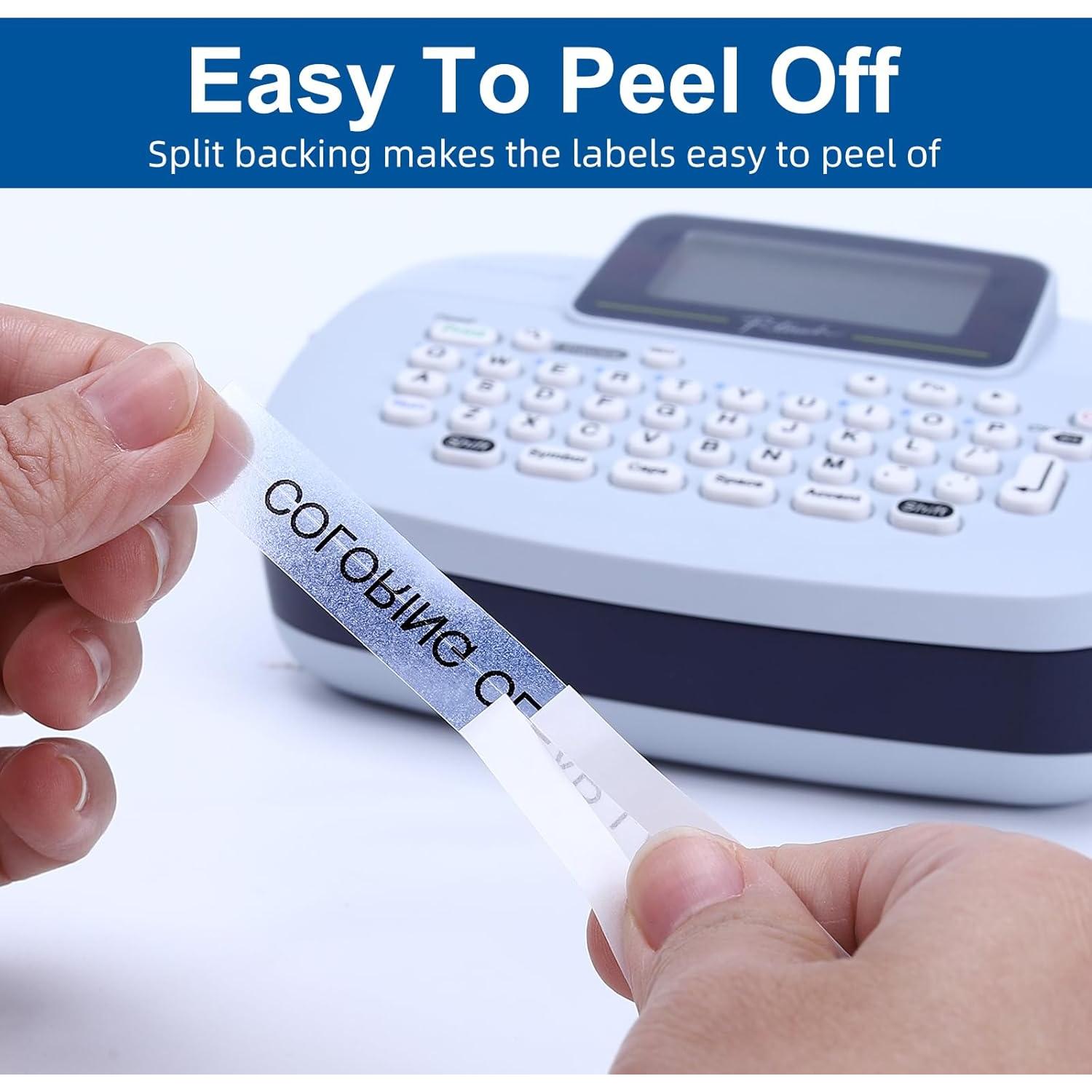 Cinta Transparente COLORWING MK-131 12mm 4 Cartuchos Compatibles