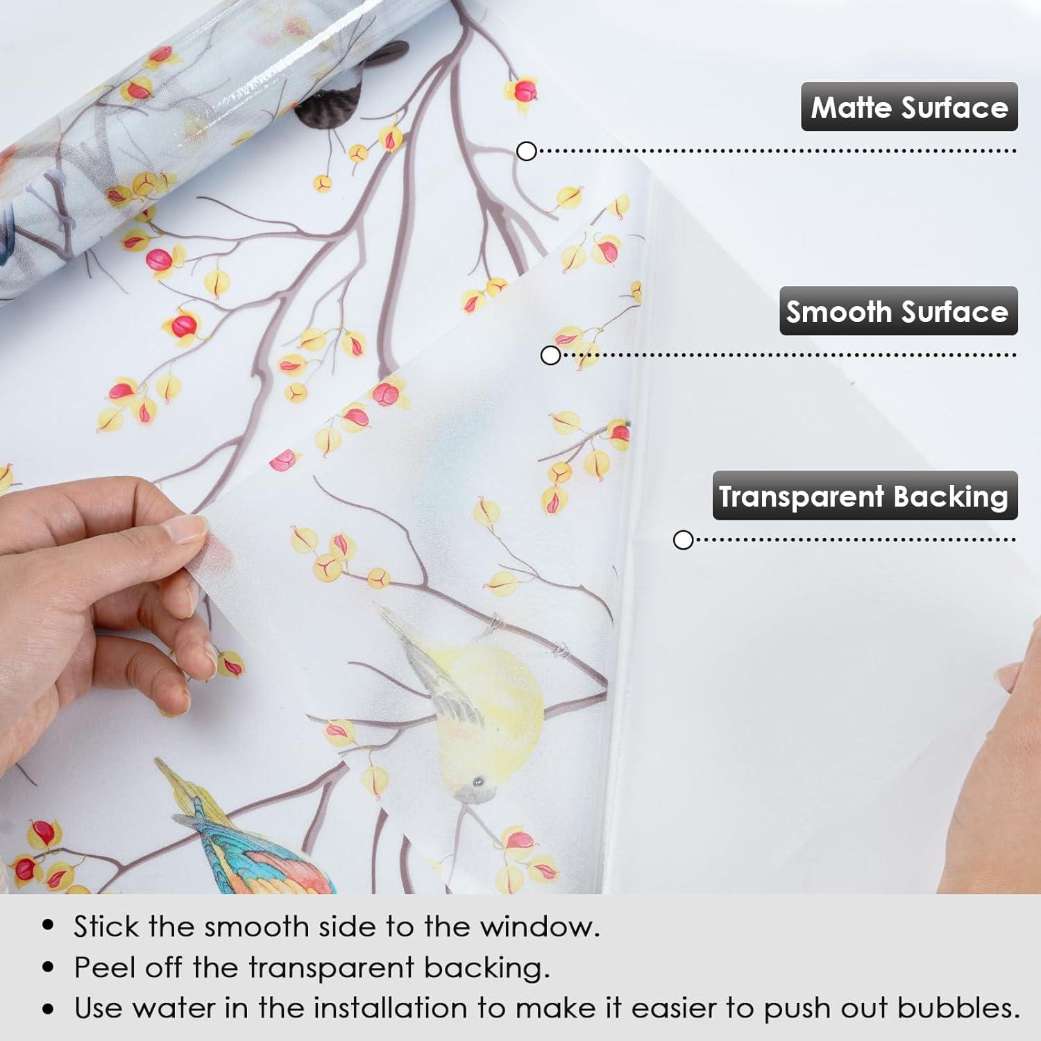 Película de Privacidad DKTIE 45x200 cm Vinilo Esmerilado