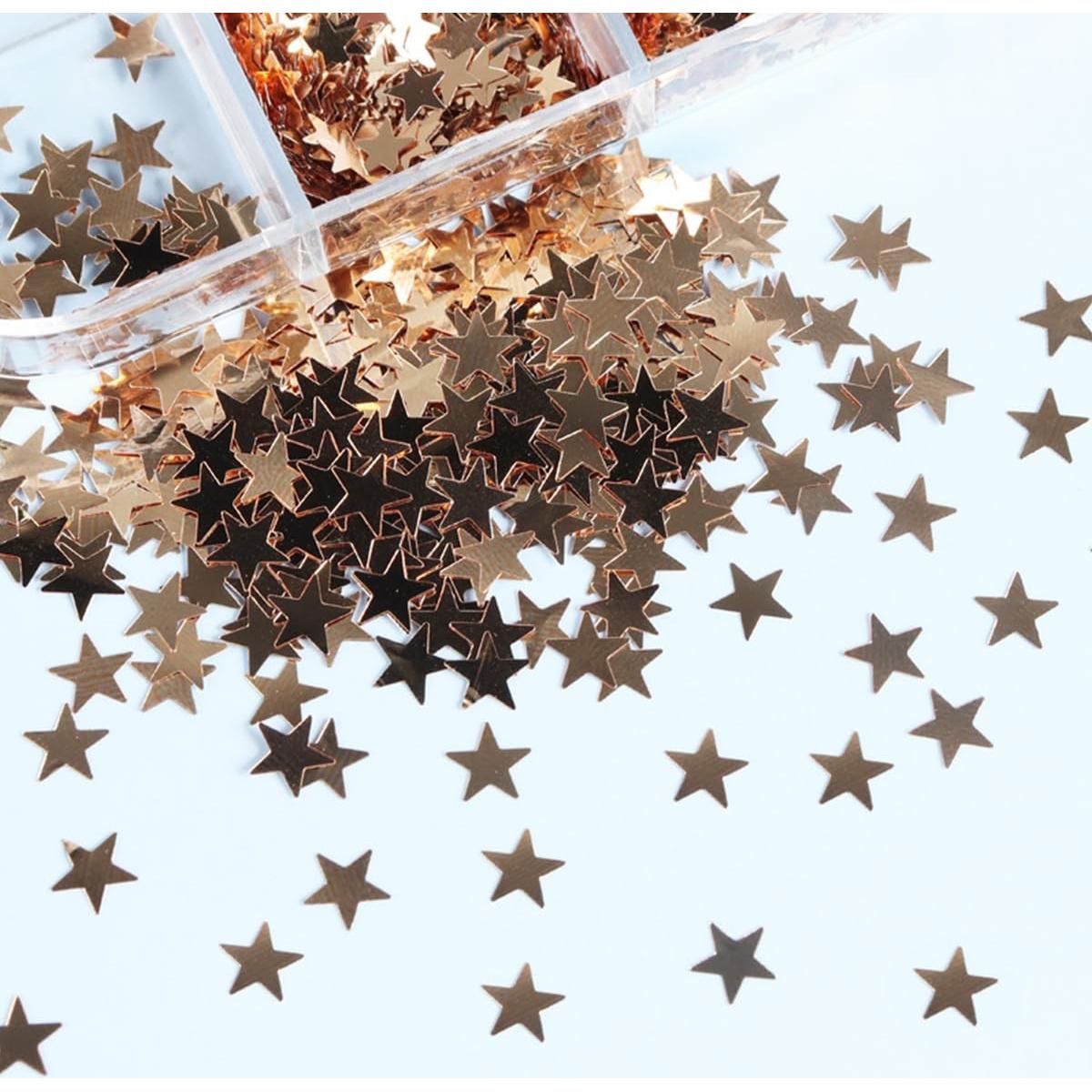 Brillos para Uñas DZPGUONIZ 12 Rejillas Estrellas 4 de Julio