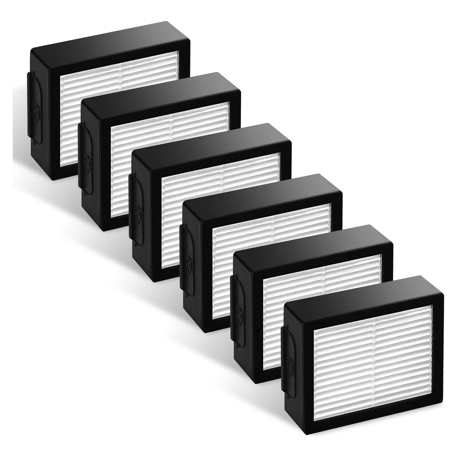 Filtros de Reemplazo Improvedhand para i-Robot Roomba E I Series - 6 Piezas + Cepillo