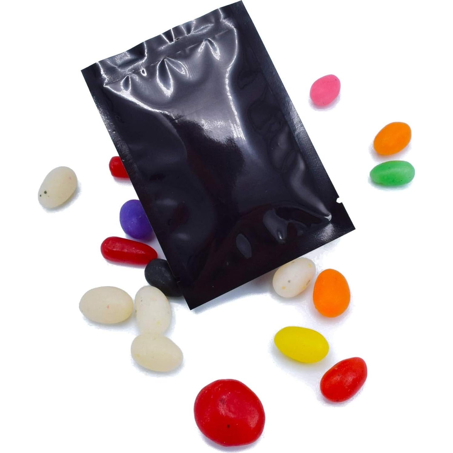 Bolsas Sellables Mylar QQ Studio 100 Pcs 6x9cm Negro