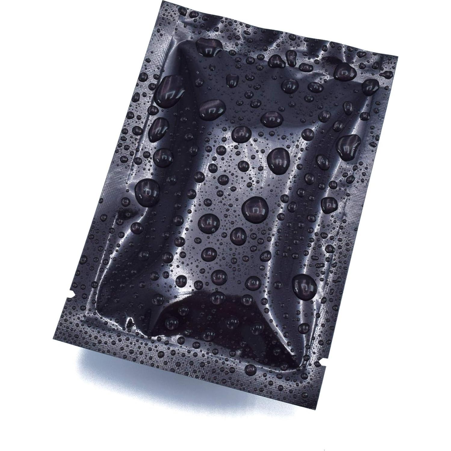 Bolsas Sellables Mylar QQ Studio 100 Pcs 6x9cm Negro
