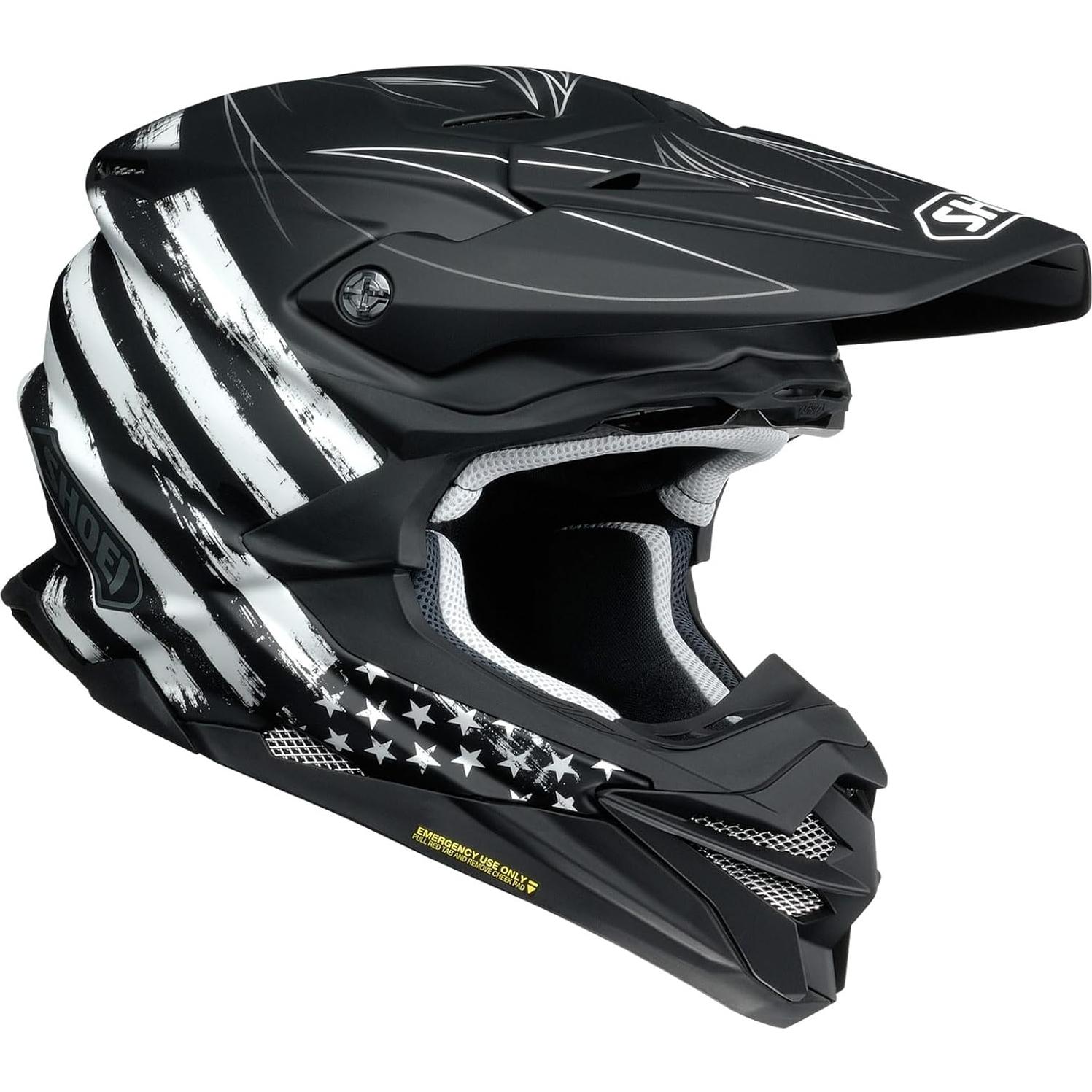 Casco Shoei VFX-EVO Faithful Motocross X-Small Negro