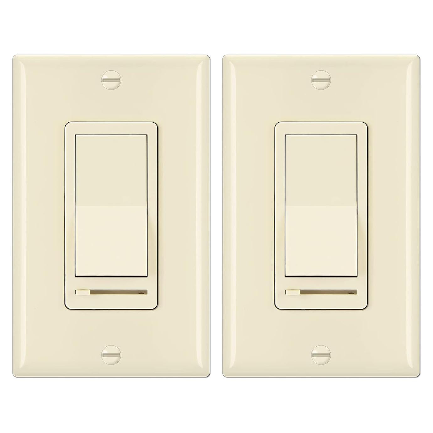 Interruptor Regulador de Luz BESTTEN 2 Pack Almendra 150W