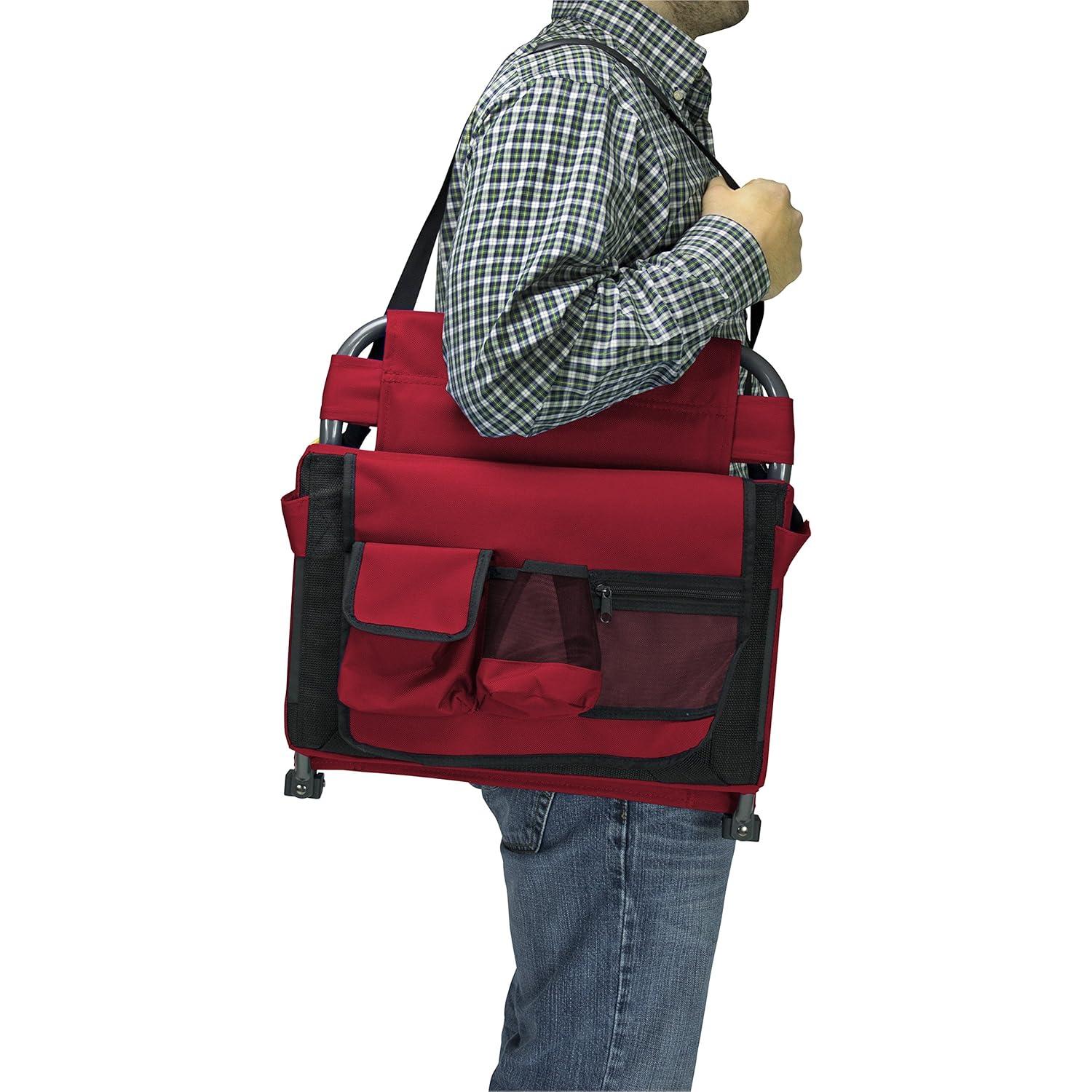 Silla de Estadio Lumbar GCI Outdoor BleacherBack Roja