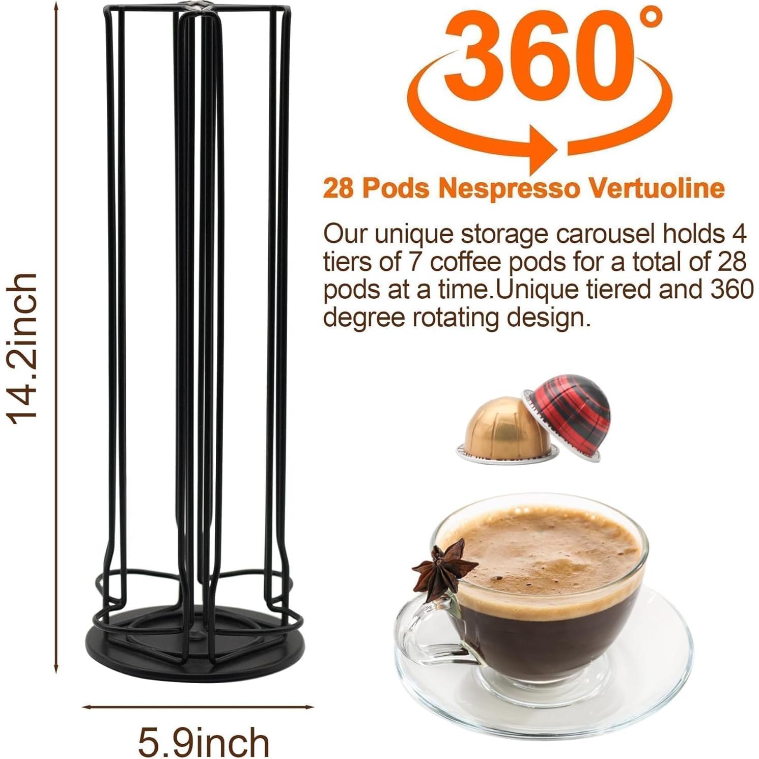 Organizador de Cápsulas Nespresso Vertuo WORBIC 28 Unidades