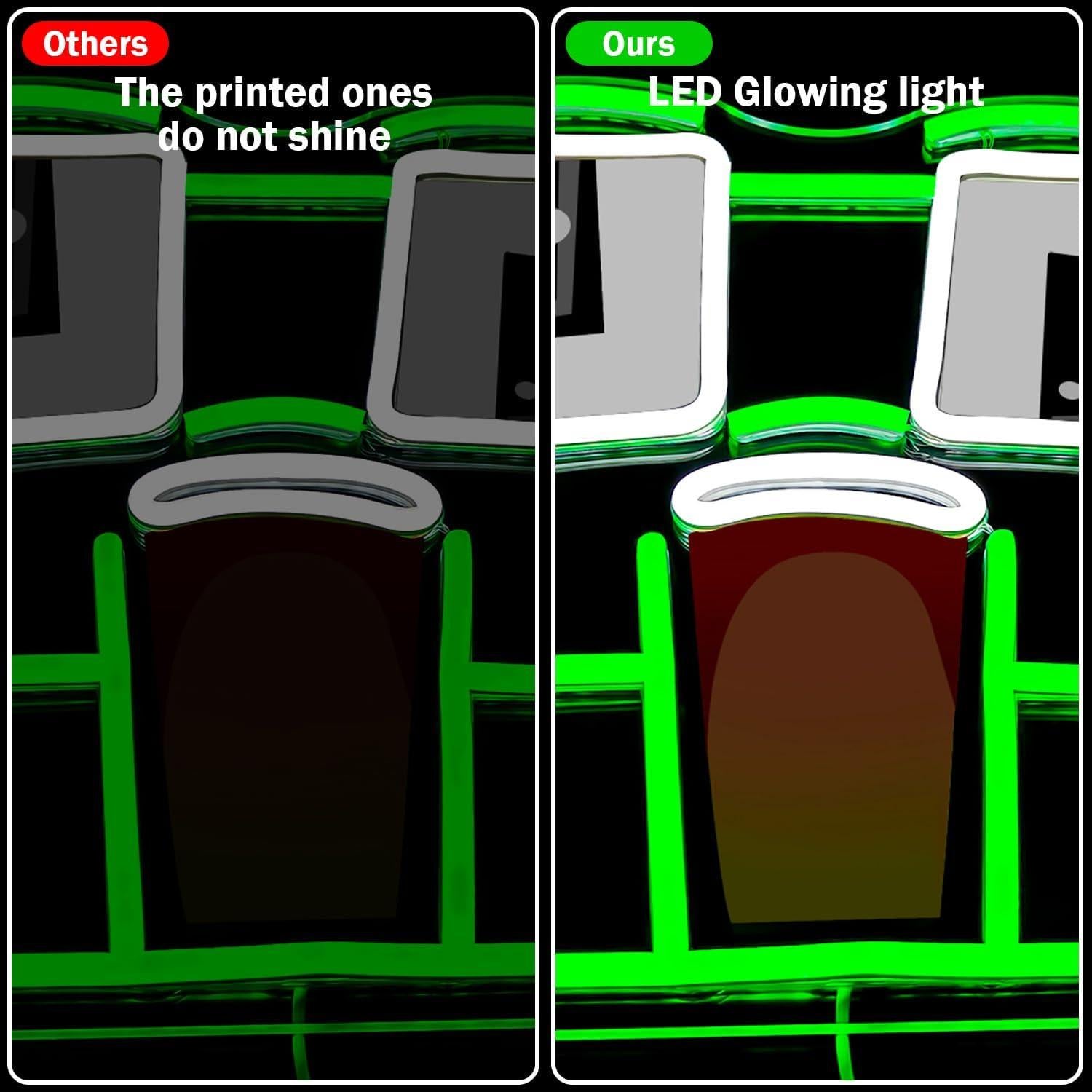 Cartel Neón Rana Verde LED YvuYamg para Decoración de Pared