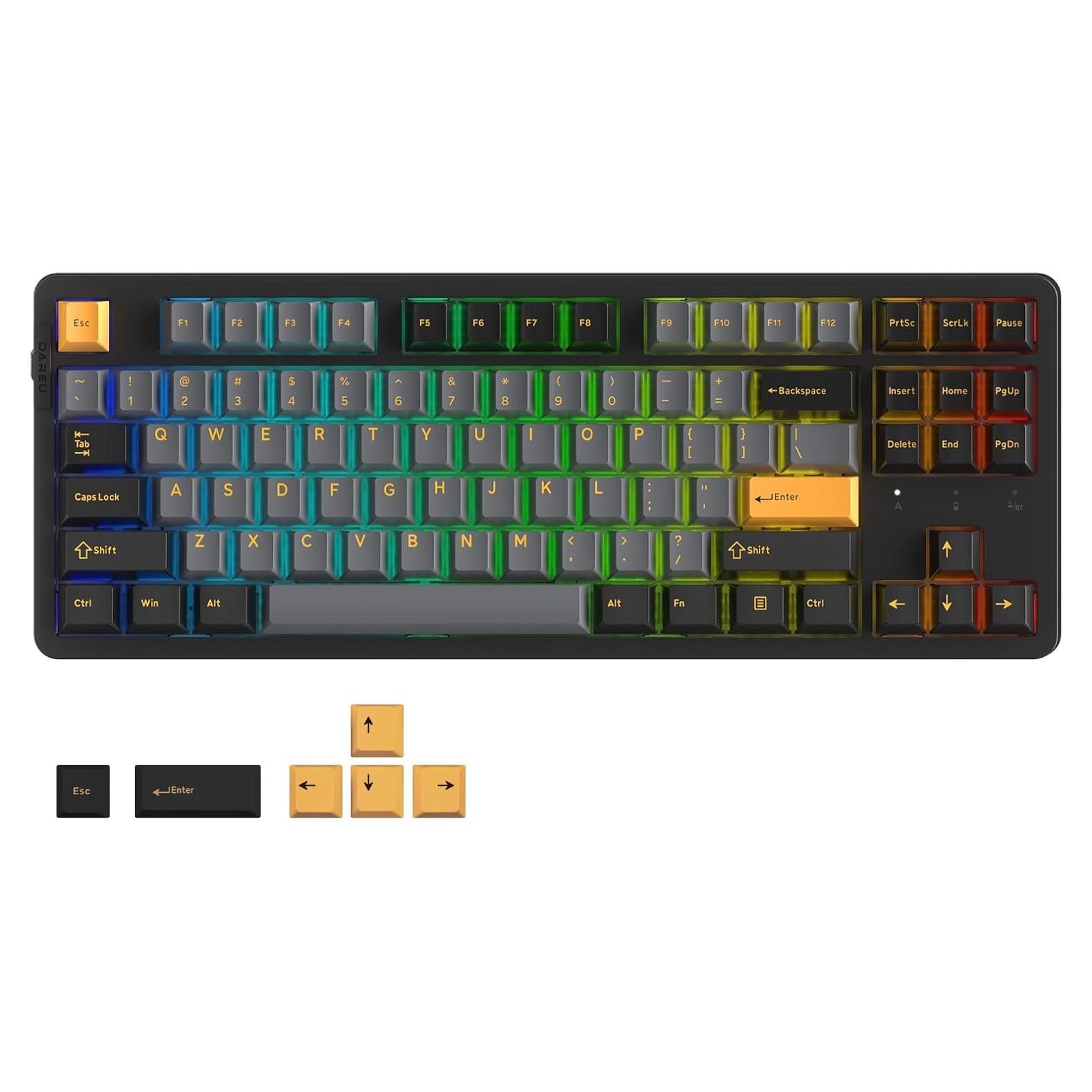 Teclado Mecánico Inalámbrico DAREU EK87PRO RGB 87 Teclas