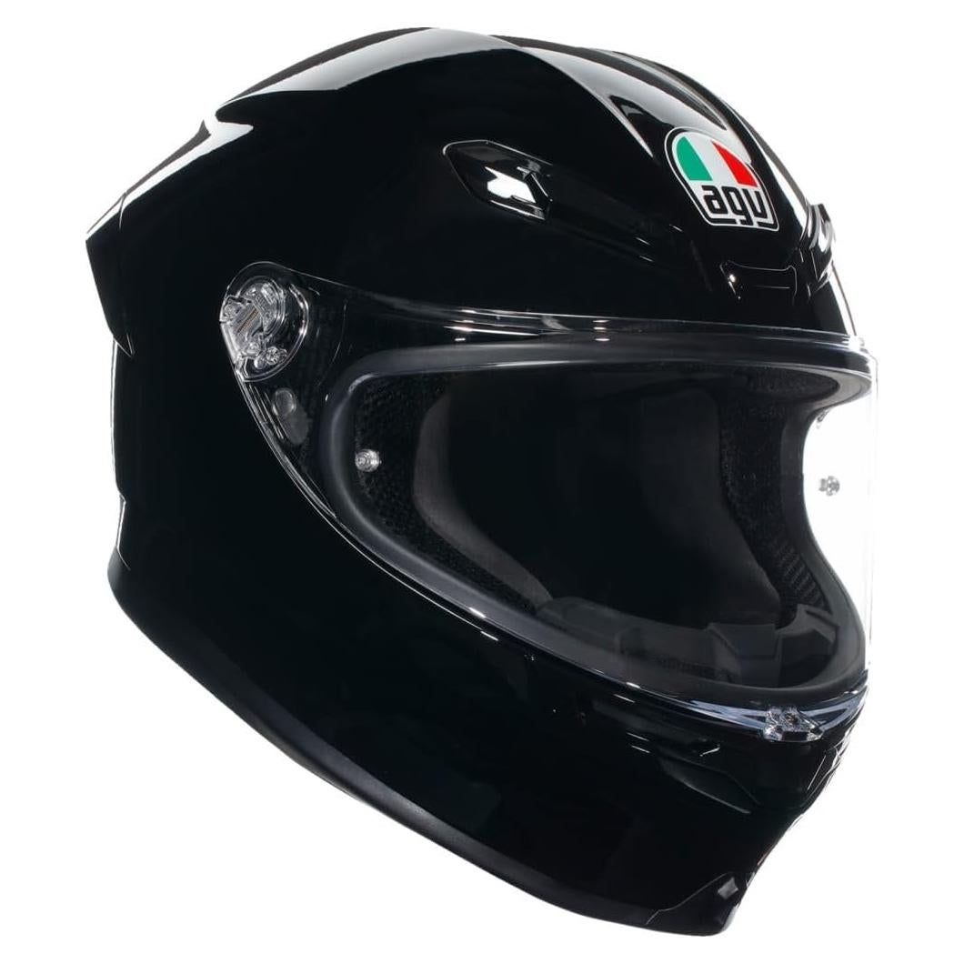 Casco AGV K6 S Street Negro M - Fibra de Carbono ECE DOT