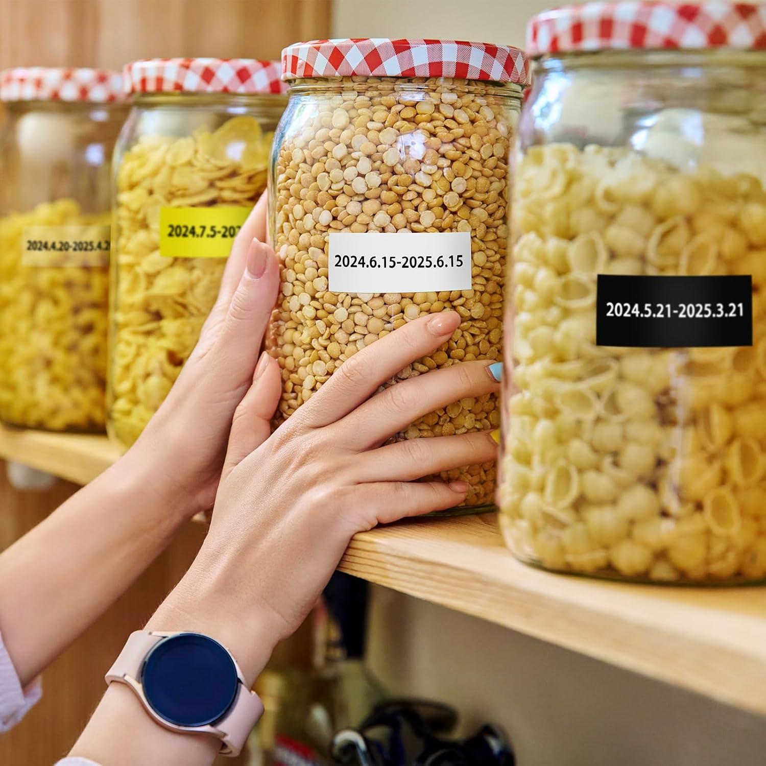 Cinta de Etiquetas Pristar TZe-151 24mm Negra sobre Transparente