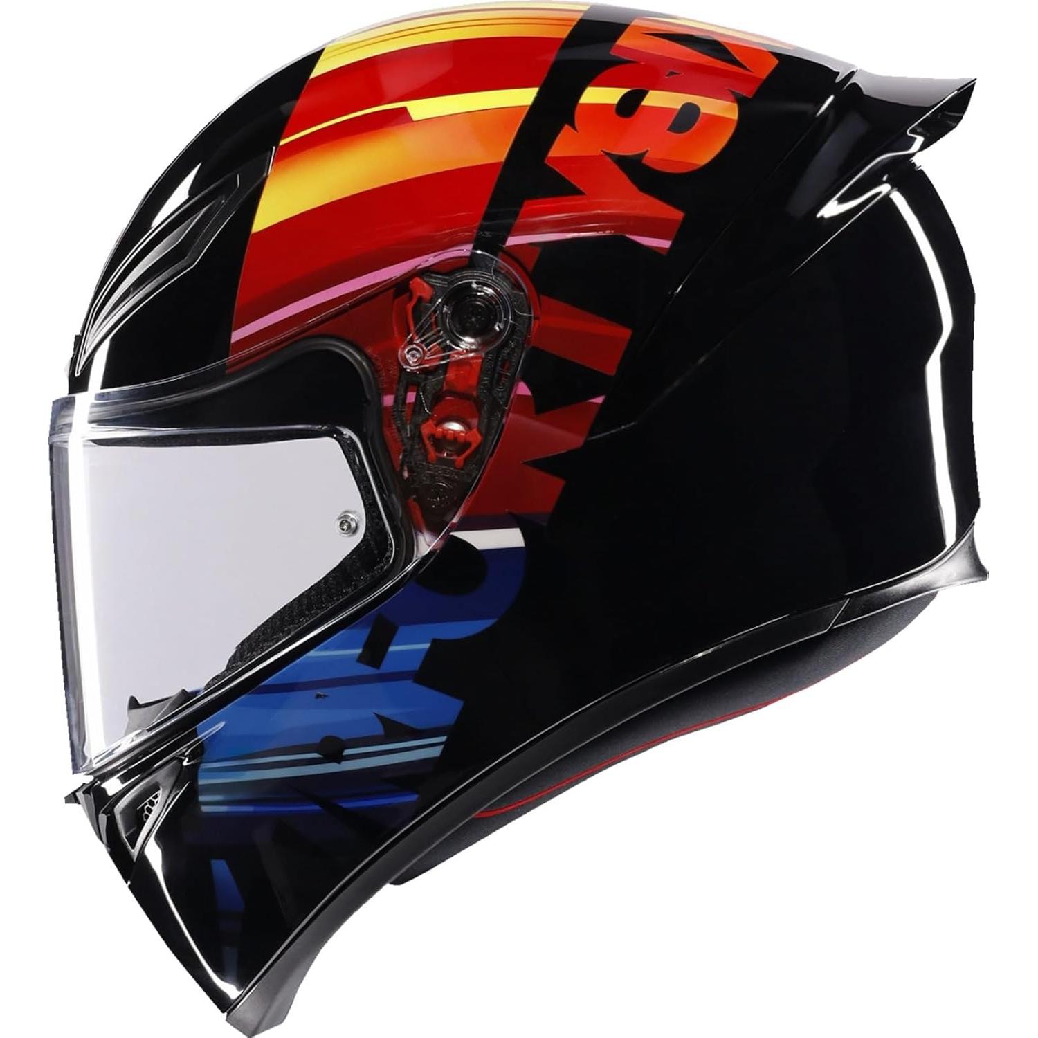 Casco de Motocicleta AGV K1 S Pulse Negro/Rojo XL