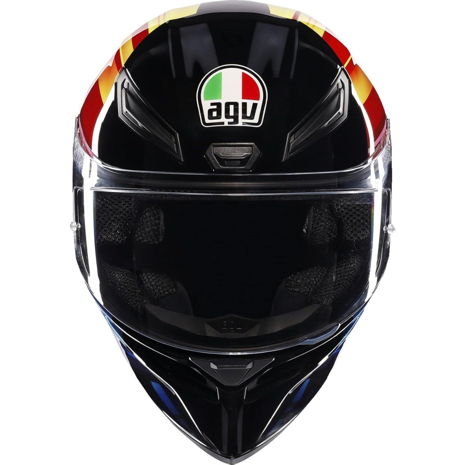Casco de Motocicleta AGV K1 S Pulse Negro/Rojo XL