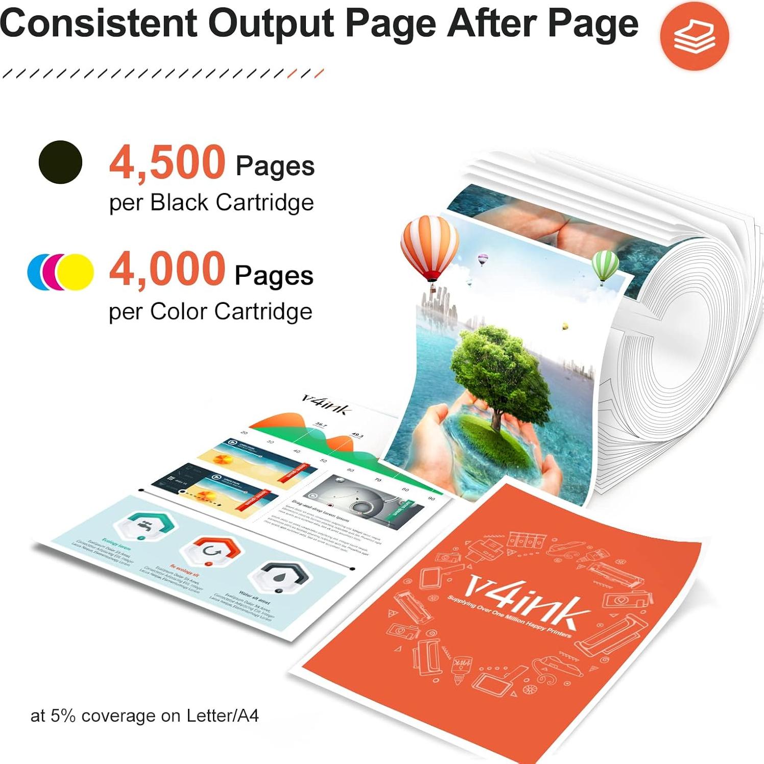 Cartucho de Tóner Compatible v4ink TN433 TN431 para Brother