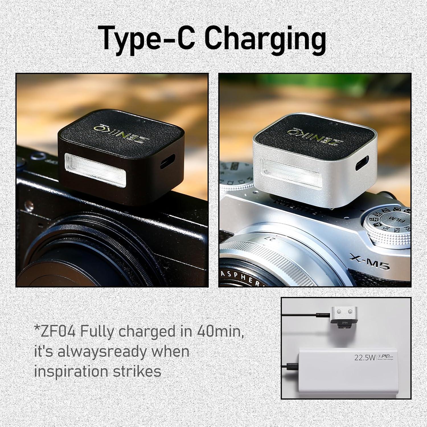 Flash Mini Zeniko ZF04 - 2 Niveles de Brillo, 109g