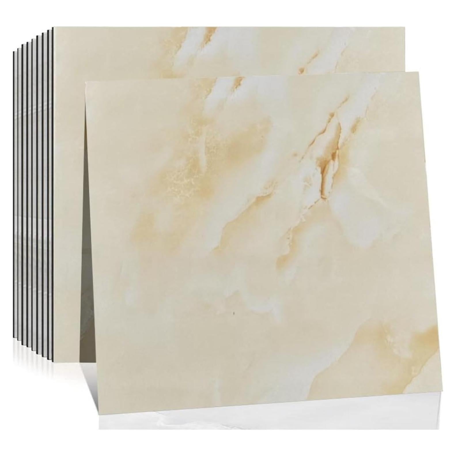 Azulejos Autoadhesivos DEKKOR de Mármol Beige 30.48x30.48 cm