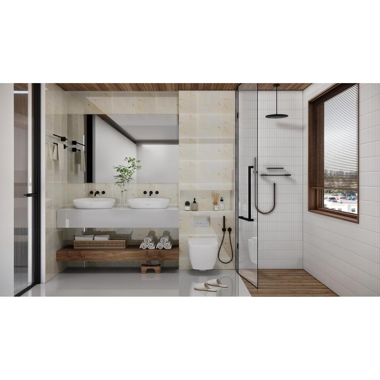 Azulejos Autoadhesivos DEKKOR de Mármol Beige 30.48x30.48 cm