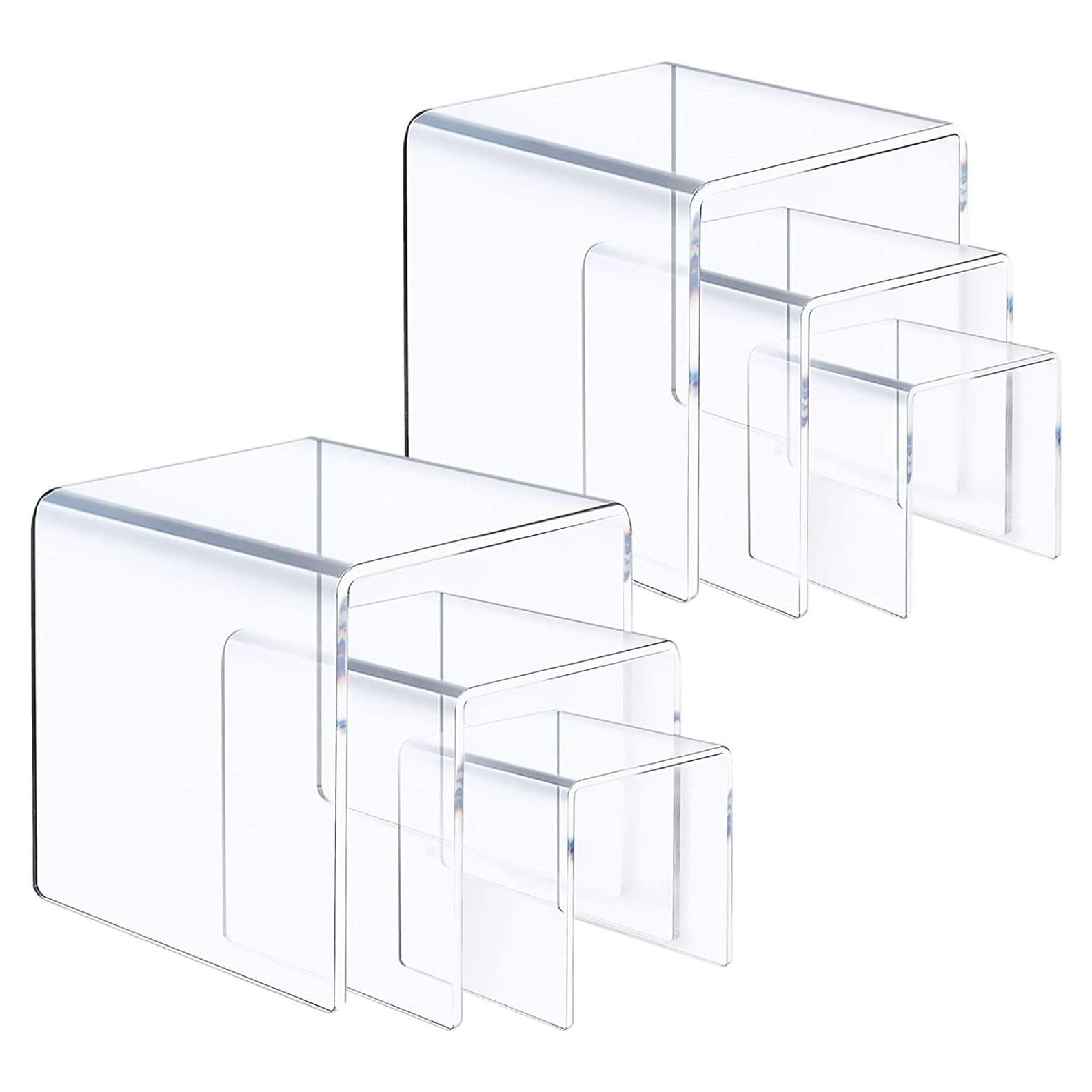Soportes de Exhibición Acrílico ANDGOO 6 Pcs 3 Tamaños
