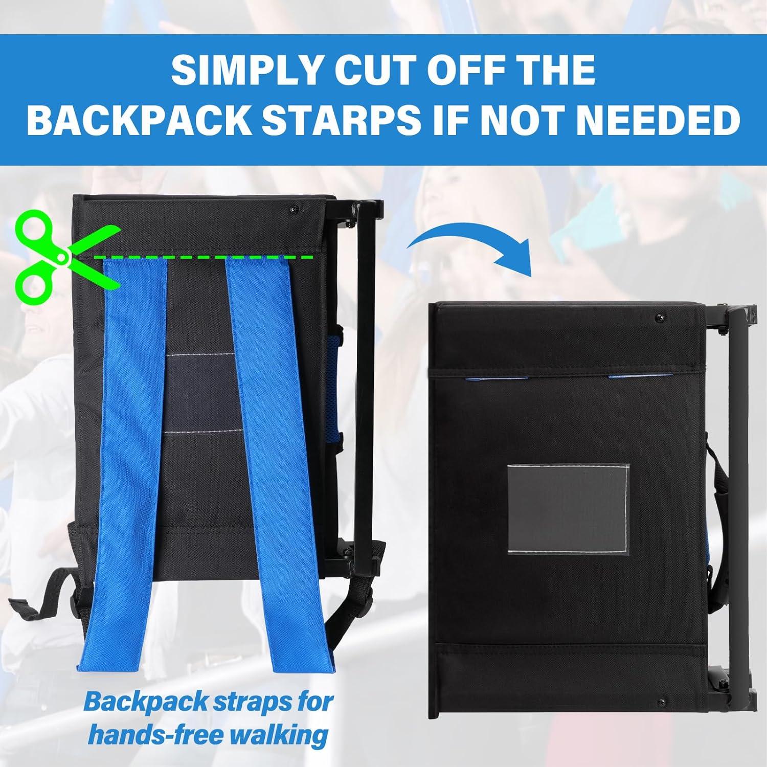 Cojín de Estadio Plegable M KARMATER RM530-3 Negro 2 Piezas