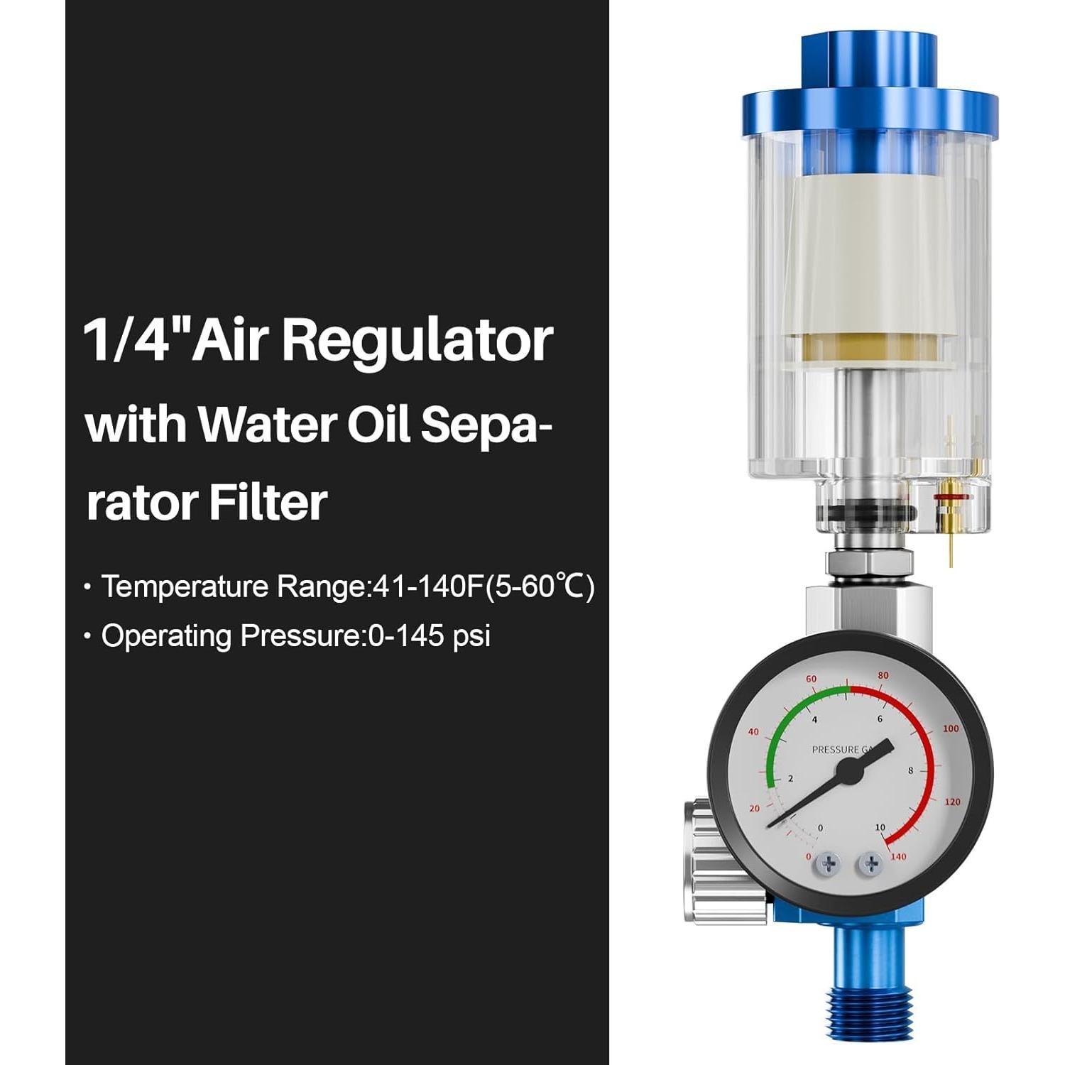 Pistola de Pulverización de Aire LVLP GATTLELIC 1.3/1.5/1.7mm