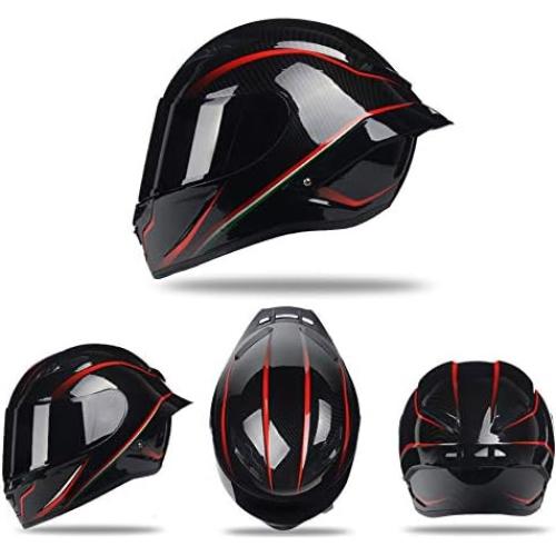Carbon Fiber Motorcycle Helmet Full Face Motocross Off Road Moto Street Bike Racing Helmets