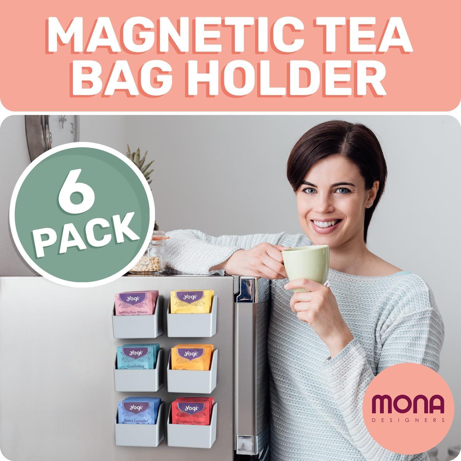 Organizador Magnético de Bolsas de Té Mona Designers - Set de 6