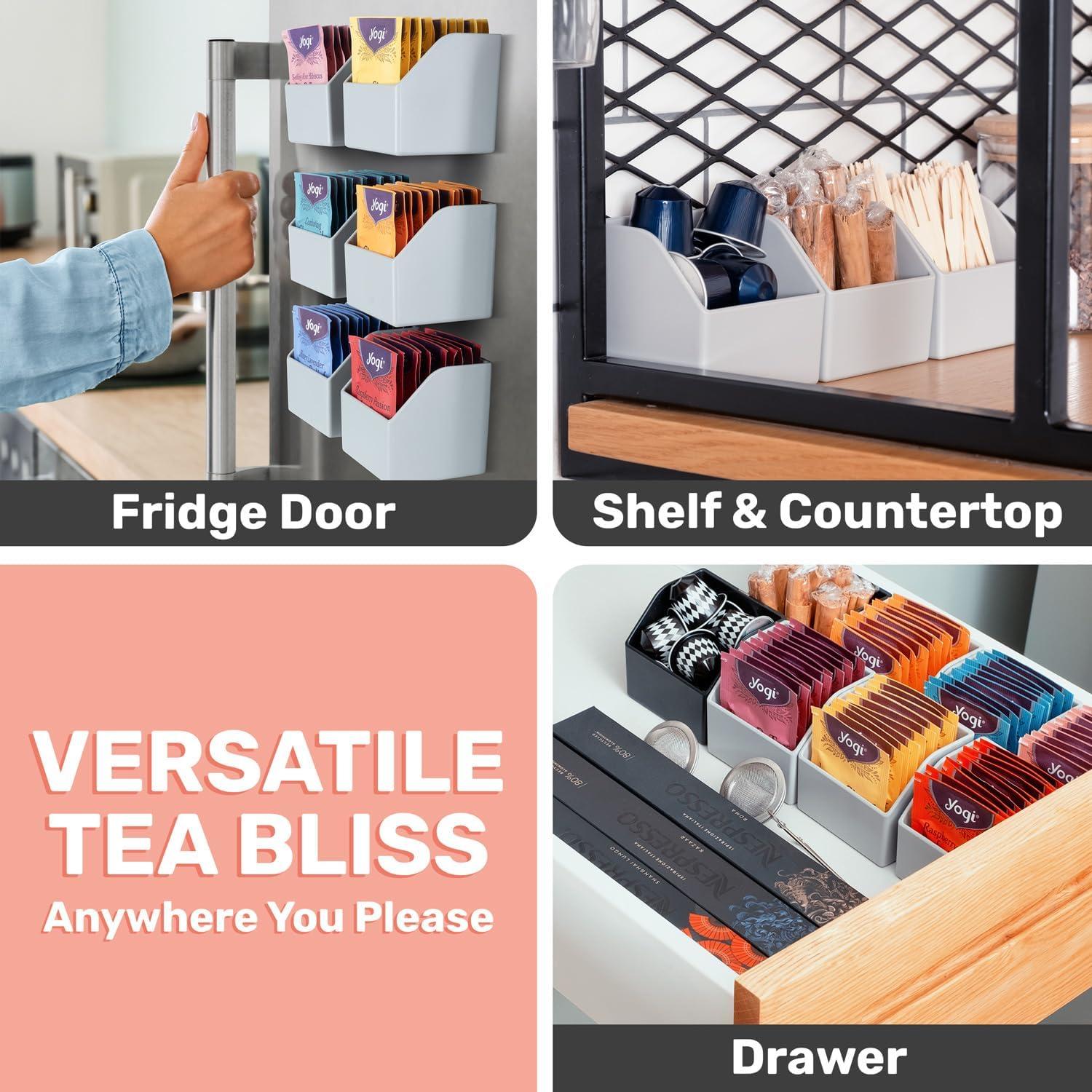 Organizador Magnético de Bolsas de Té Mona Designers - Set de 6