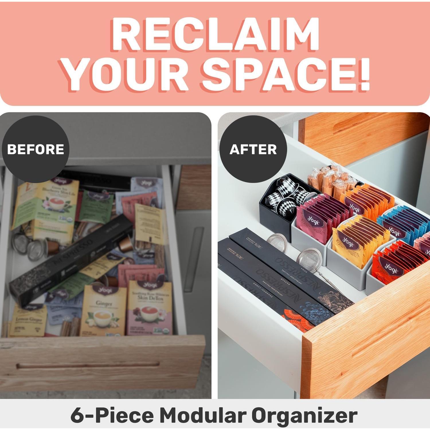 Organizador Magnético de Bolsas de Té Mona Designers - Set de 6