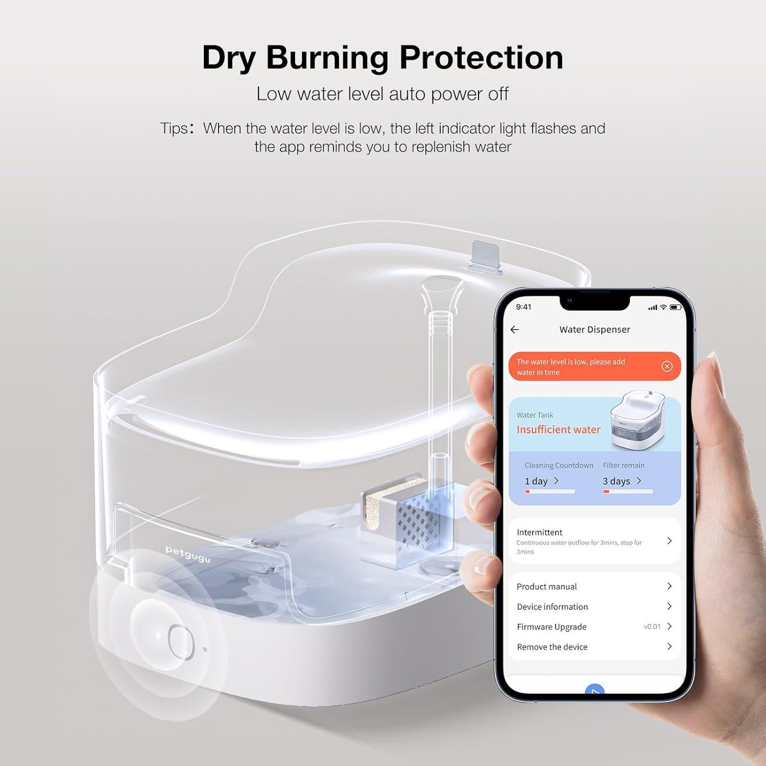 Dispensador Automático de Agua para Gatos 2L PETGUGU PF1L