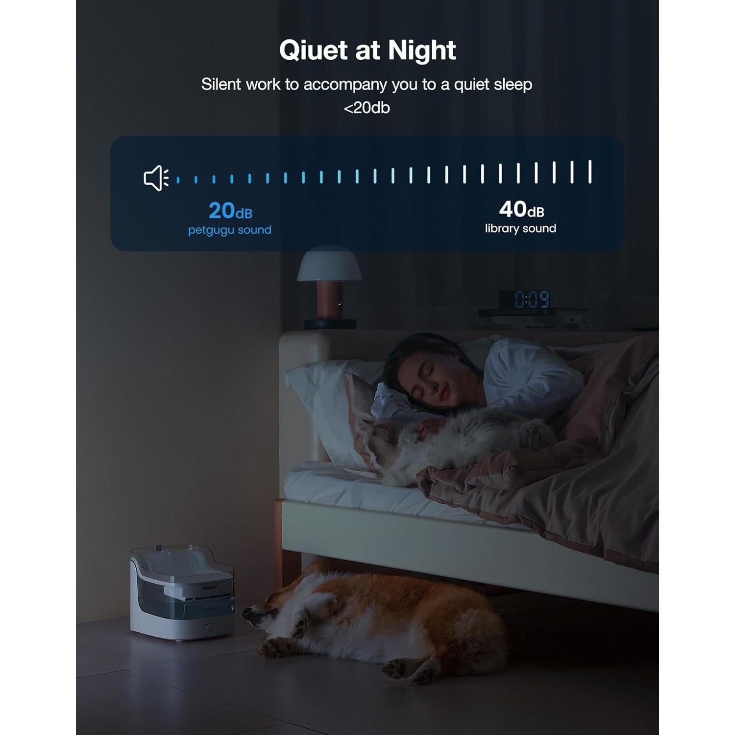 Dispensador Automático de Agua para Gatos 2L PETGUGU PF1L