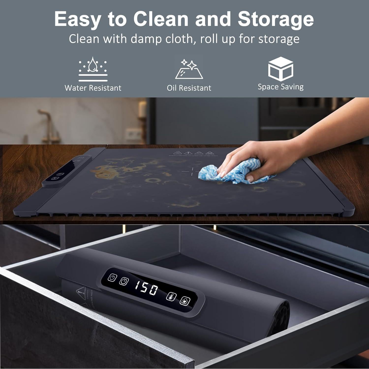 Alfombrilla Calentadora Eléctrica LetGoShop 61x38cm 5 Temperaturas