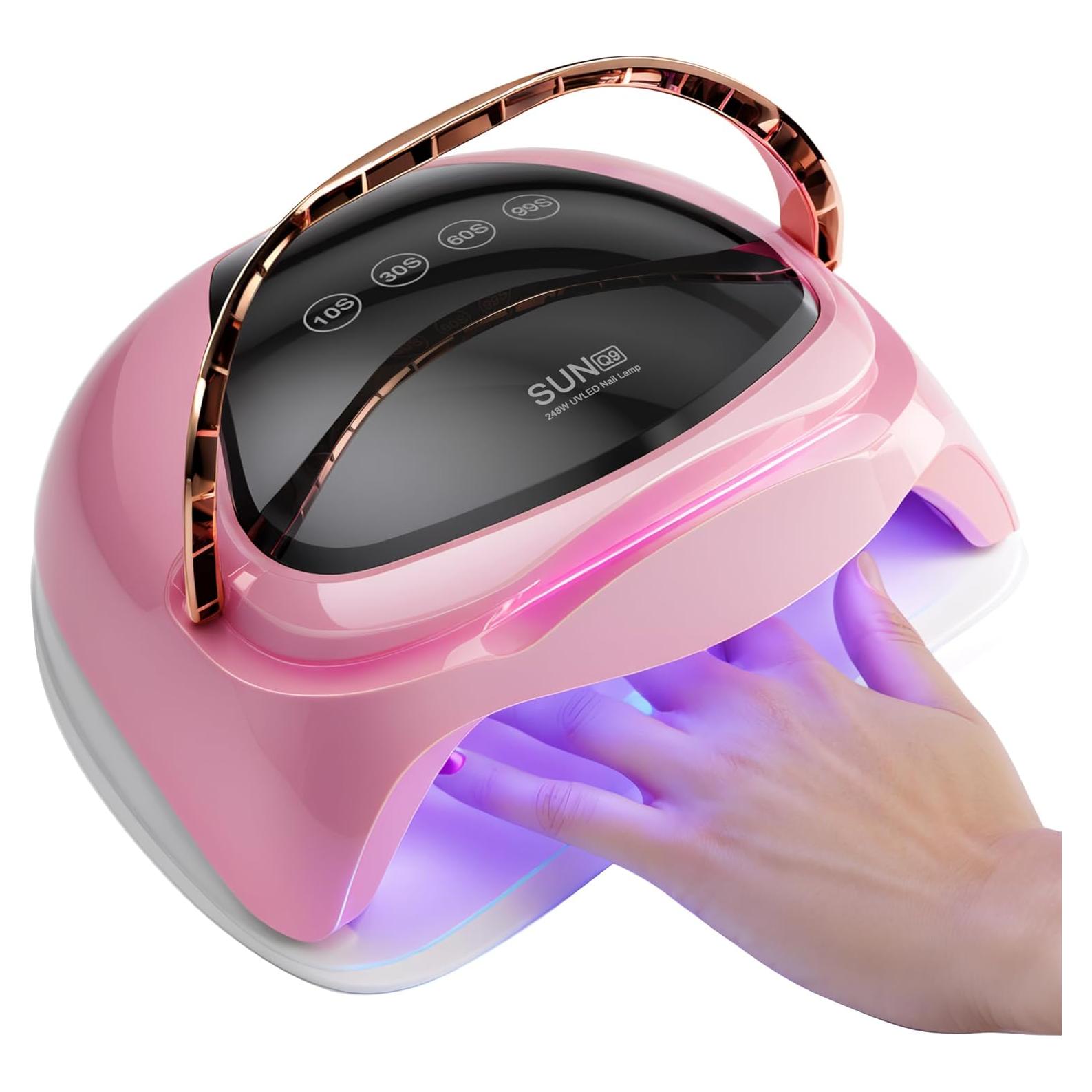 Lámpara de Uñas UV LED AJELU 248W con Sensor Automático