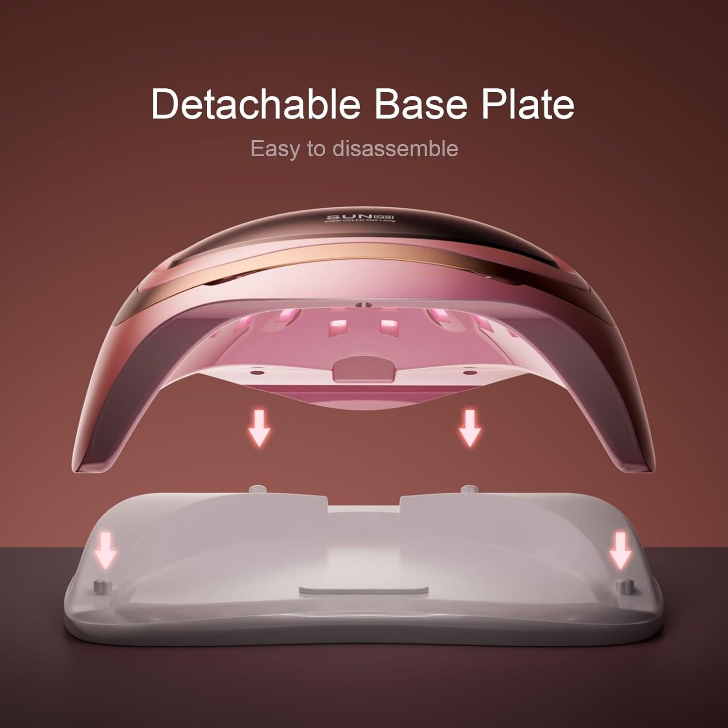 Lámpara de Uñas UV LED AJELU 248W con Sensor Automático