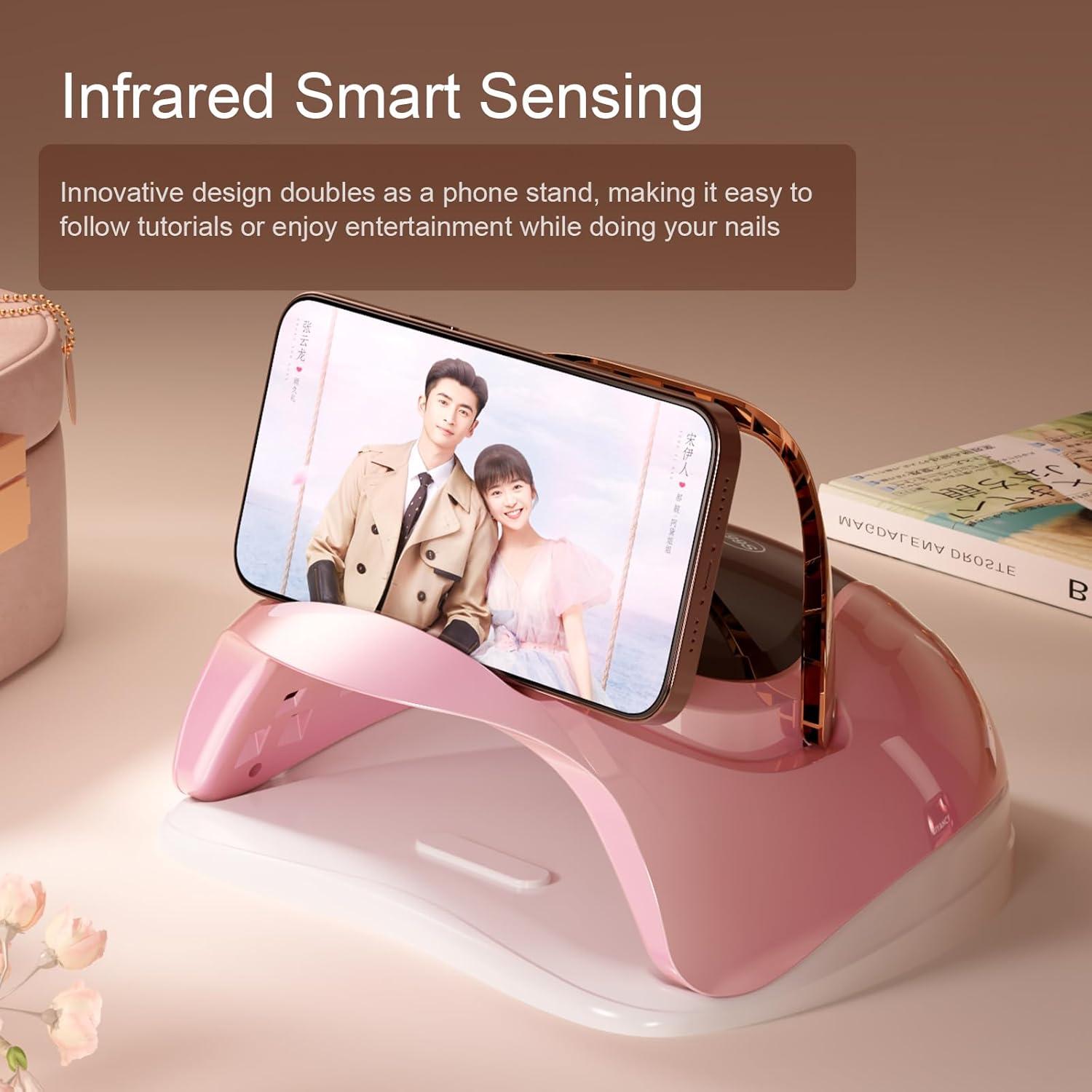 Lámpara de Uñas UV LED AJELU 248W con Sensor Automático