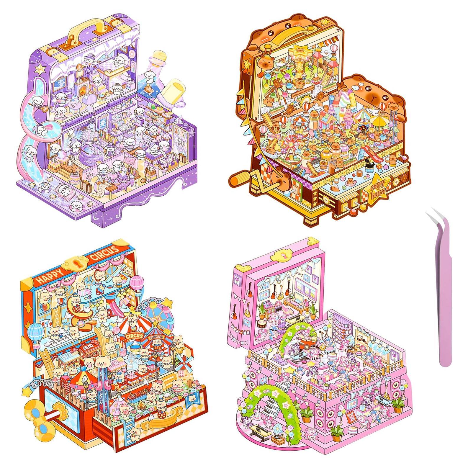 Set de Stickers 3D DIY KEKEMEOW para Decoración Creativa