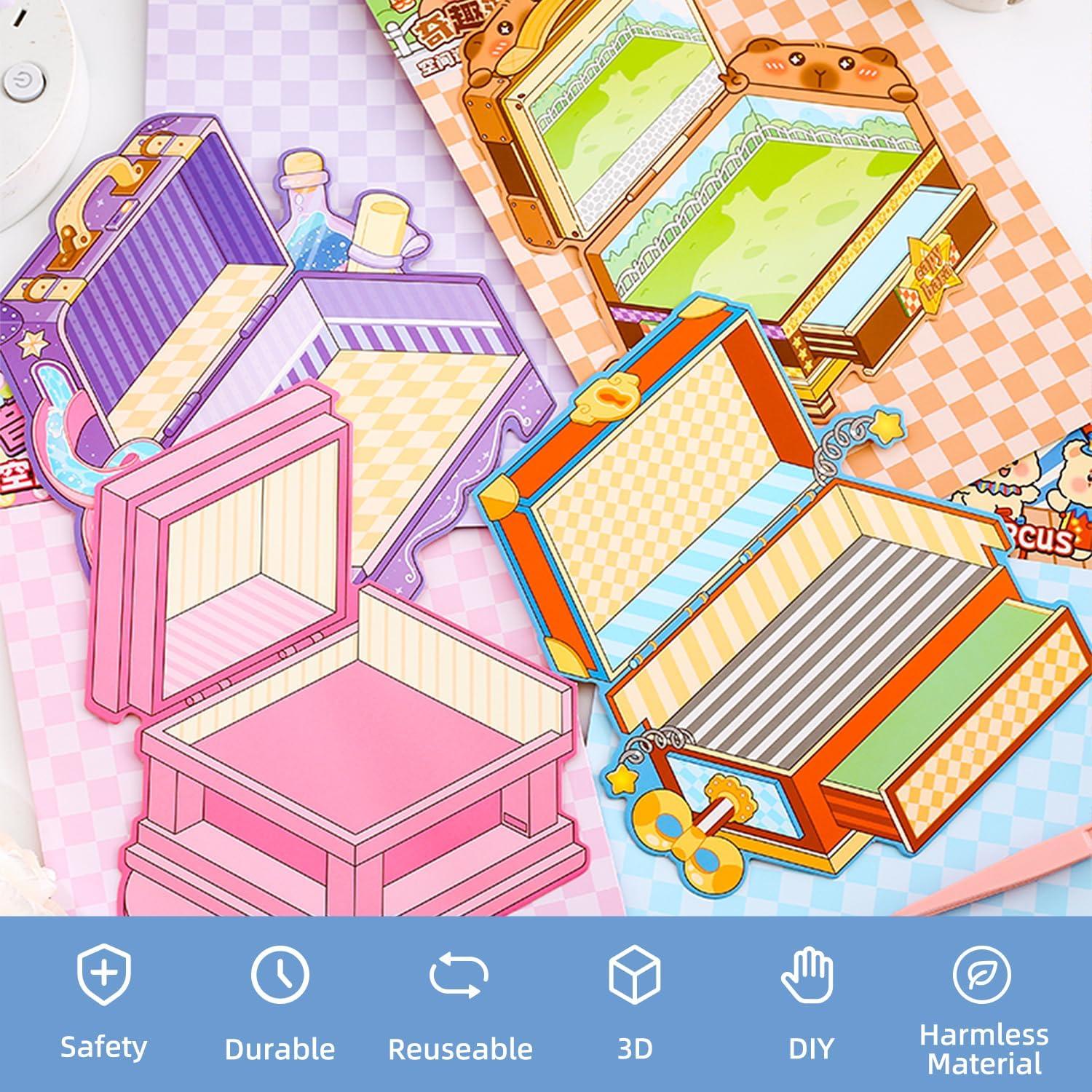 Set de Stickers 3D DIY KEKEMEOW para Decoración Creativa