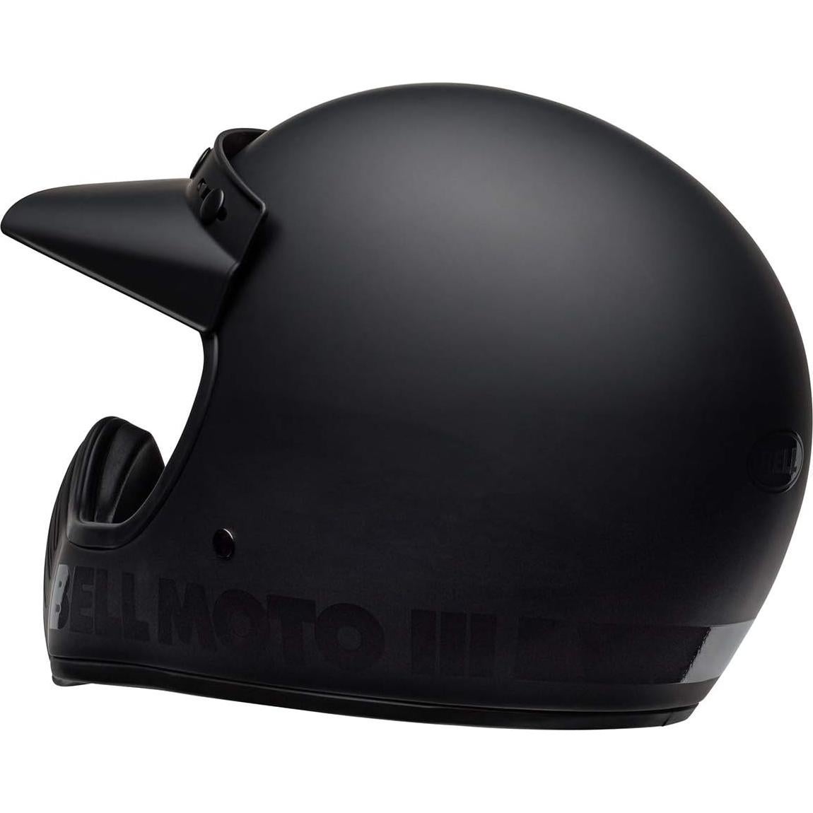Casco Bell Moto-3 Negro Mate Grande - Aprobado DOT