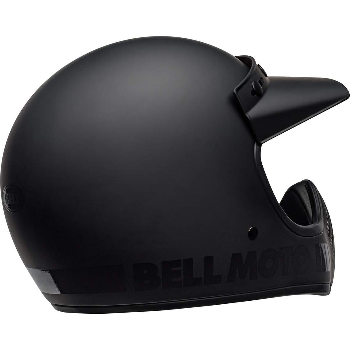 Casco Bell Moto-3 Negro Mate Grande - Aprobado DOT