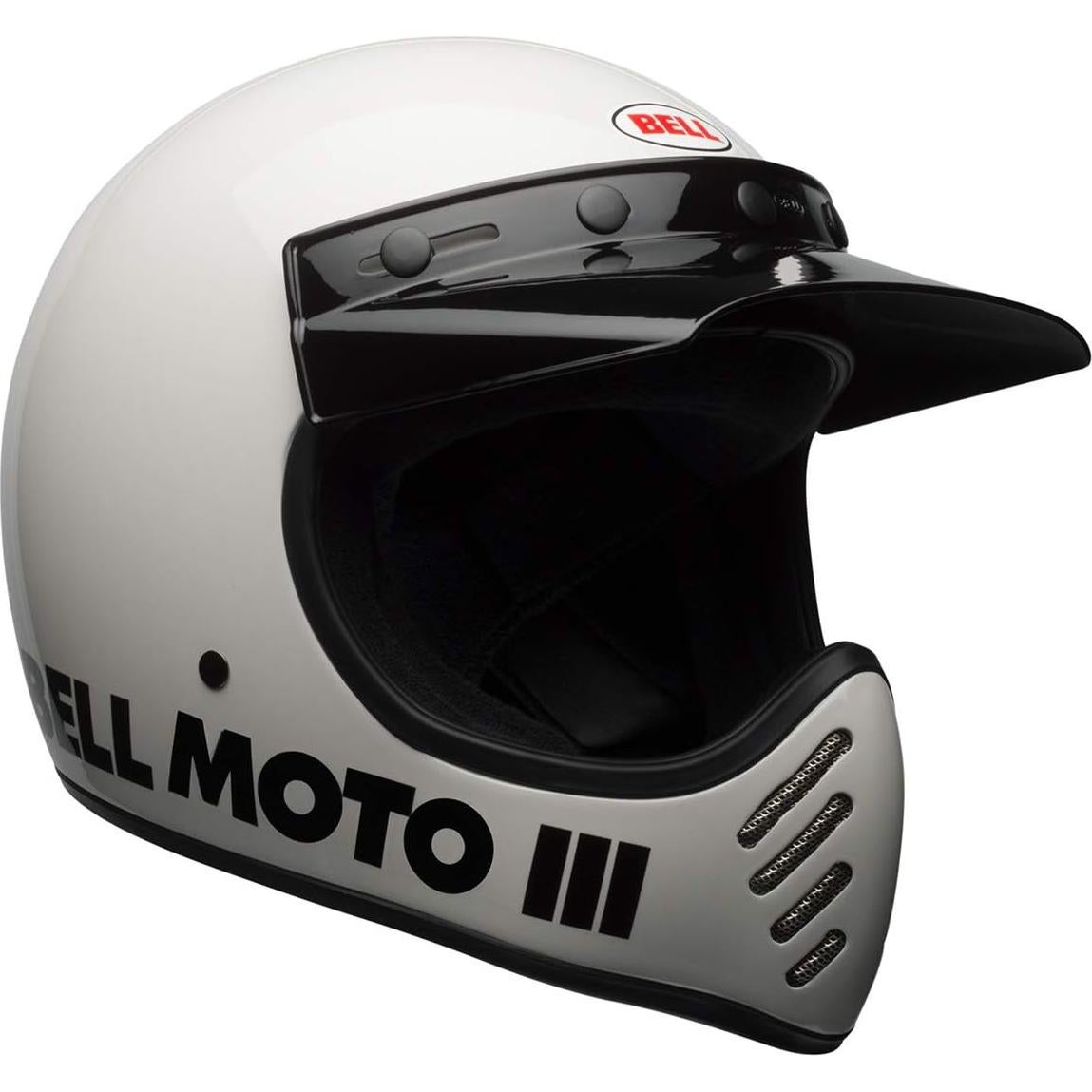 Casco Bell Moto-3 Blanco Brillante X-Grande 2,08 kg