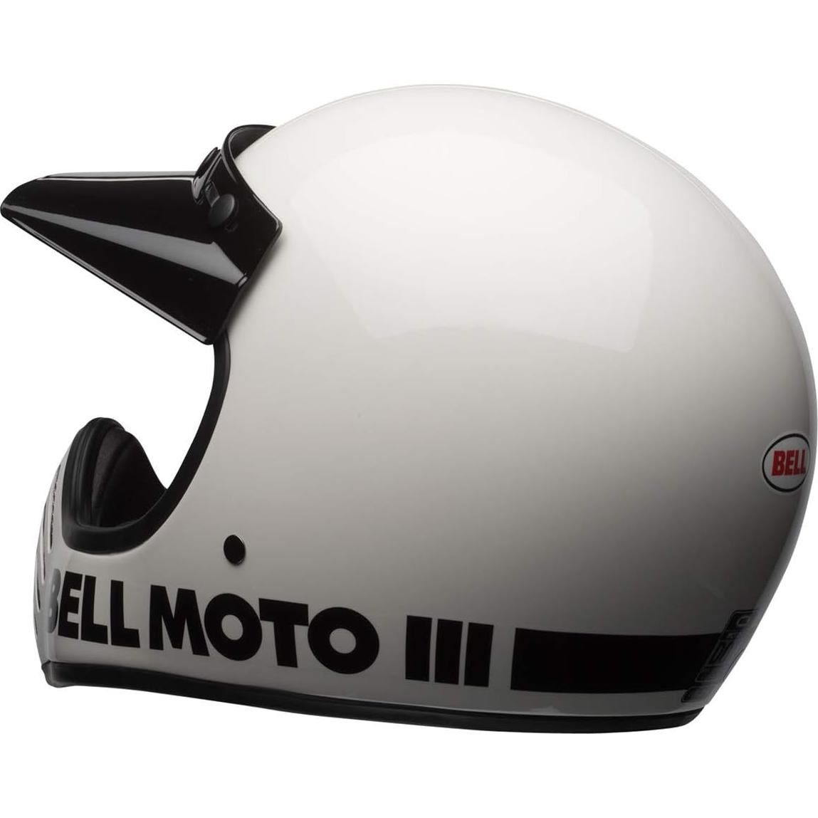 Casco Bell Moto-3 Blanco Brillante X-Grande 2,08 kg