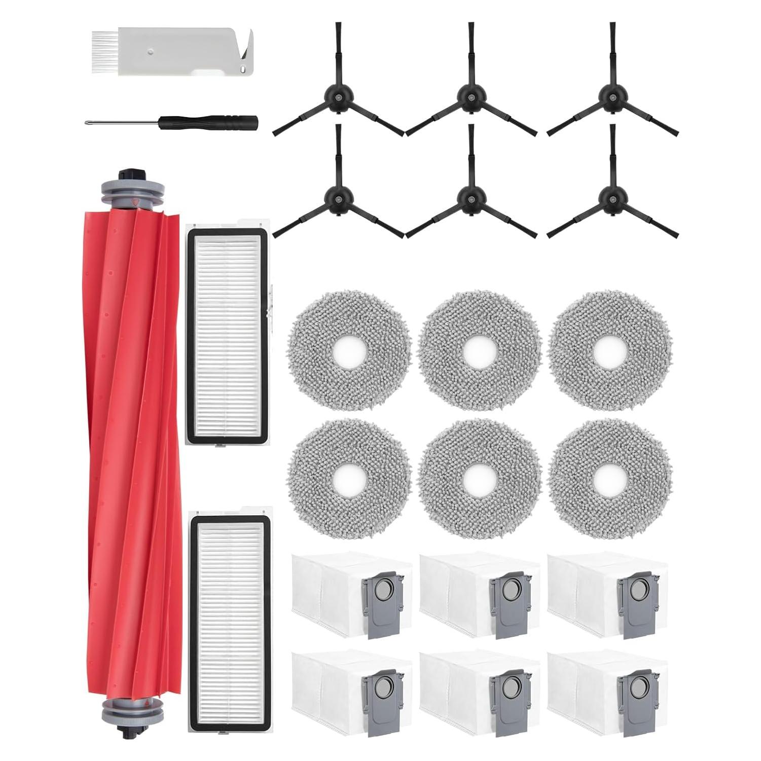 Kit de Accesorios de Repuesto Rrochio para Roborock Qrevo Pro