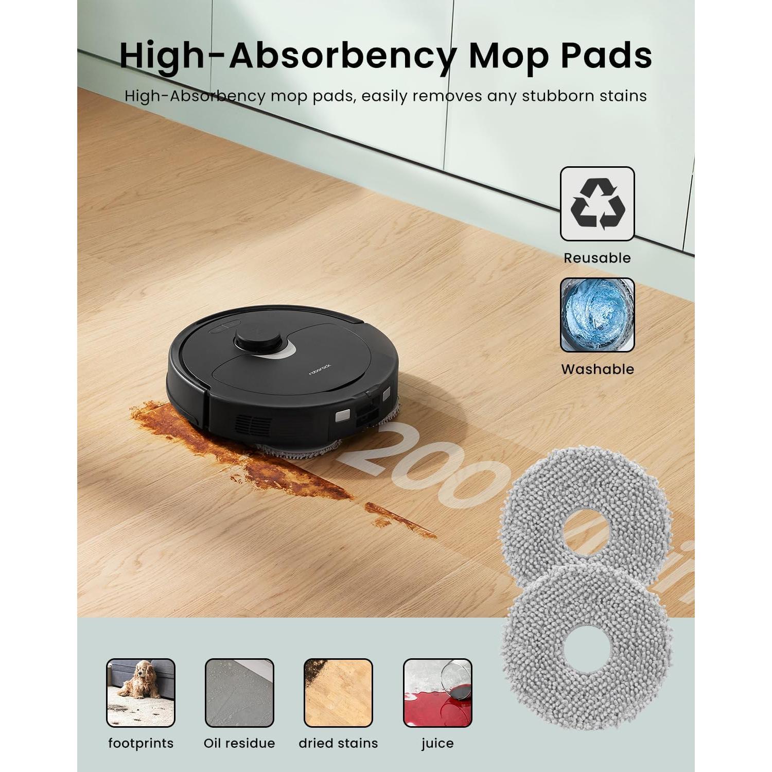 Kit de Accesorios de Repuesto Rrochio para Roborock Qrevo Pro