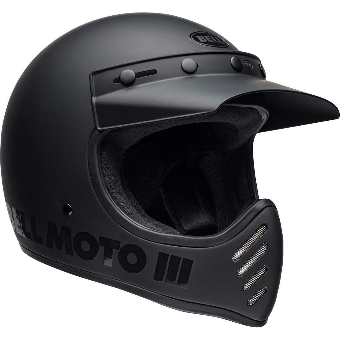 Casco Bell Moto-3 Negro Mate Brillante Mediano 1,96 kg