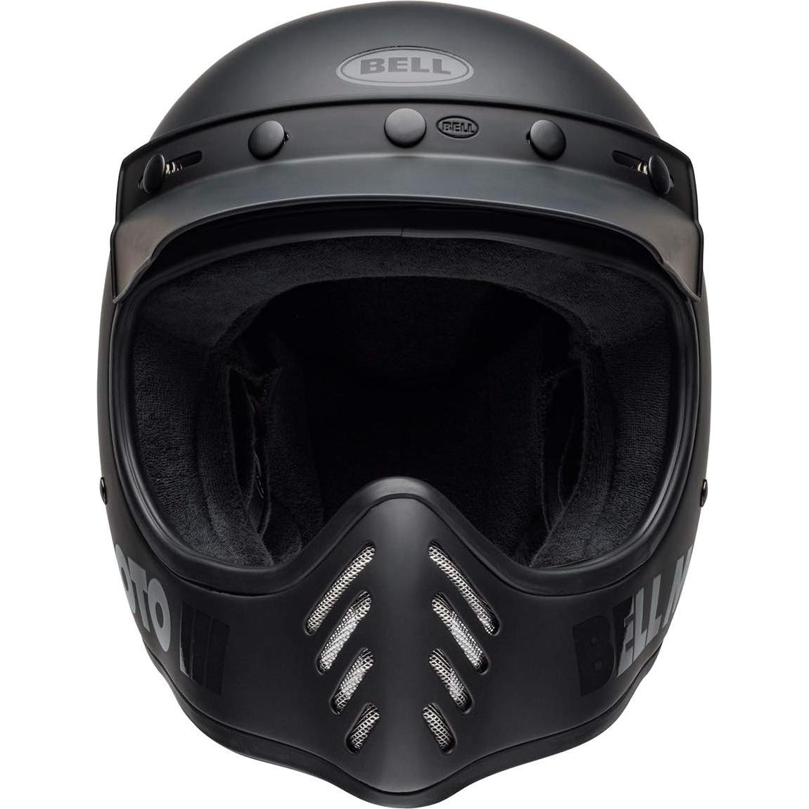 Casco Bell Moto-3 Negro Mate Brillante Mediano 1,96 kg